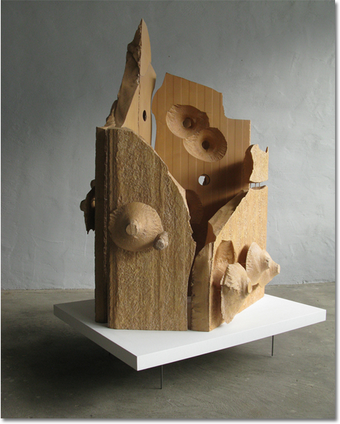 Quaderkonfiguration II I Skulptur I Brechung I Hartschaum I Acryl I 132 x 90 x 80 cm I 2013